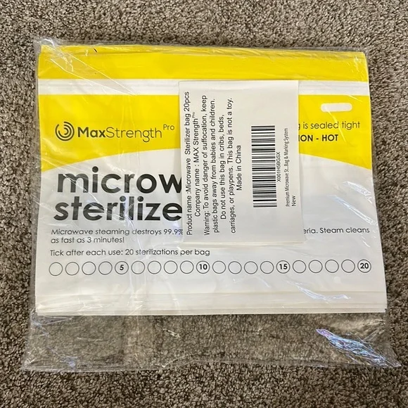 MaxStrength Pro Microwave Sterilizer Bags - Picture 1 of 7